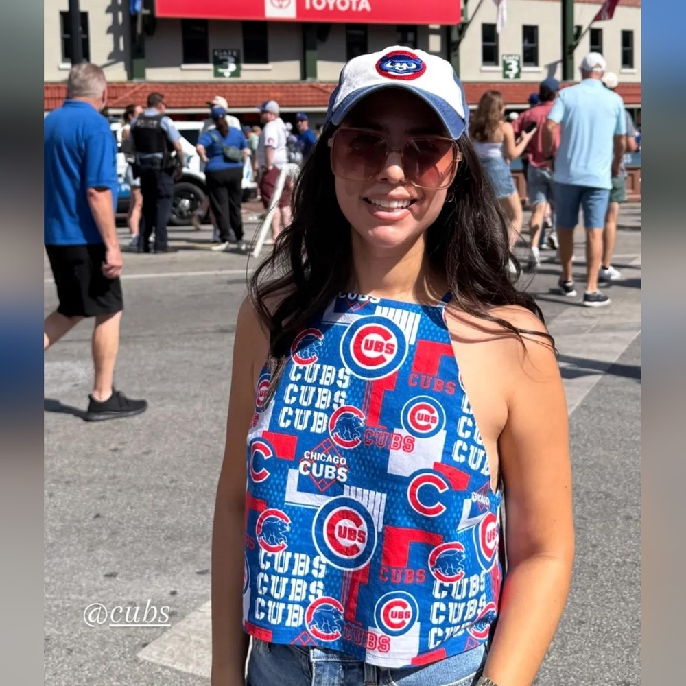 Chicago Cubs Top - Blue and Red